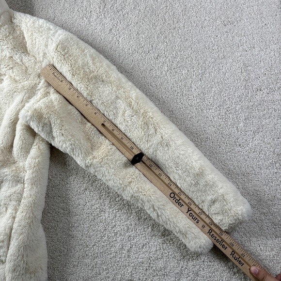 Patagonia Lunar Frost Jacket Girls' Size XL (14) Ivory Cream 68595 Fleece Zip - Picture 14 of 16